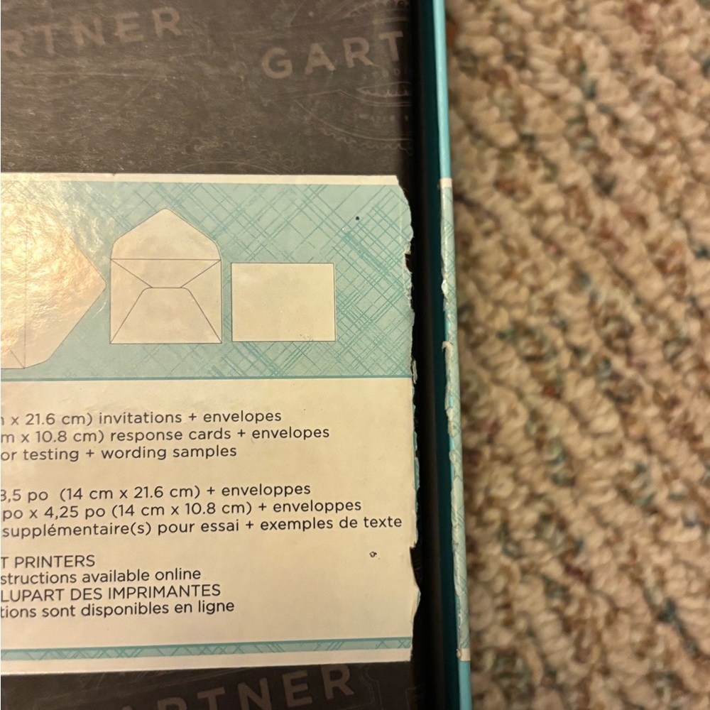 Gartner Invitation Kit qty 50 - Picture 7 of 7
